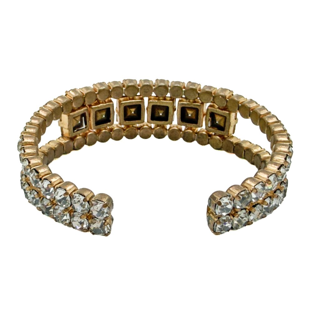 Vintage Schoffel Fancy Crystal Cuff