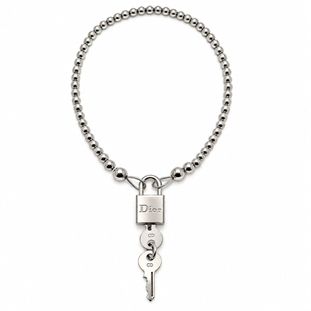 Vintage Dior Padlock Necklace