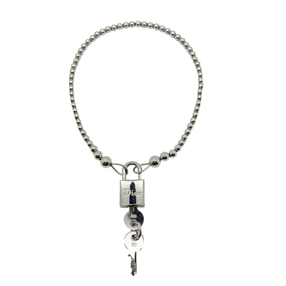 Vintage Dior Padlock Necklace