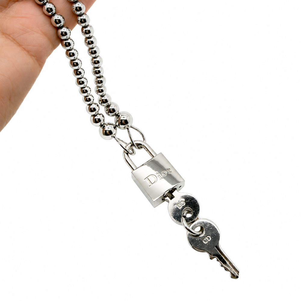 Vintage Dior Padlock Necklace