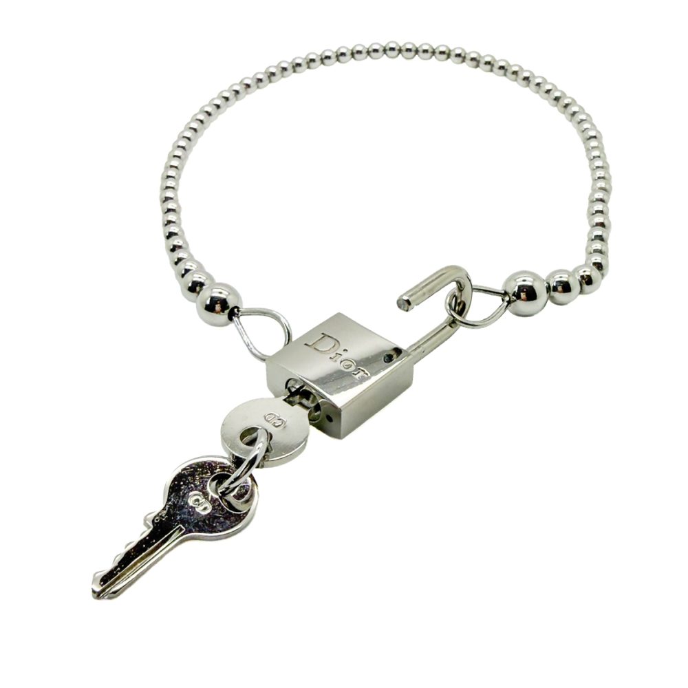 Vintage Dior Padlock Necklace