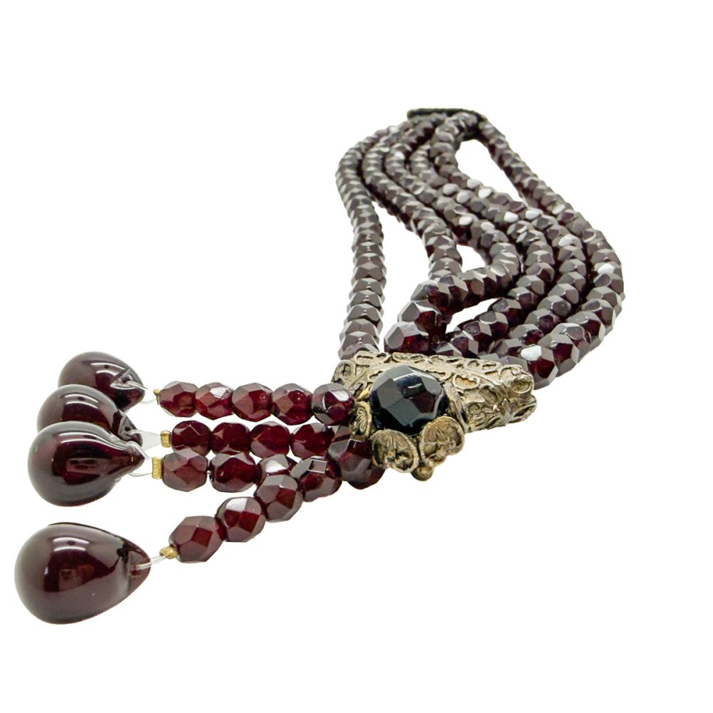 Vintage Dior Poison Garnet Cuffs