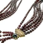 Jennifer Gibson Jewellery 2285 (10) Vintage Dior Poison Garnet Cuffs