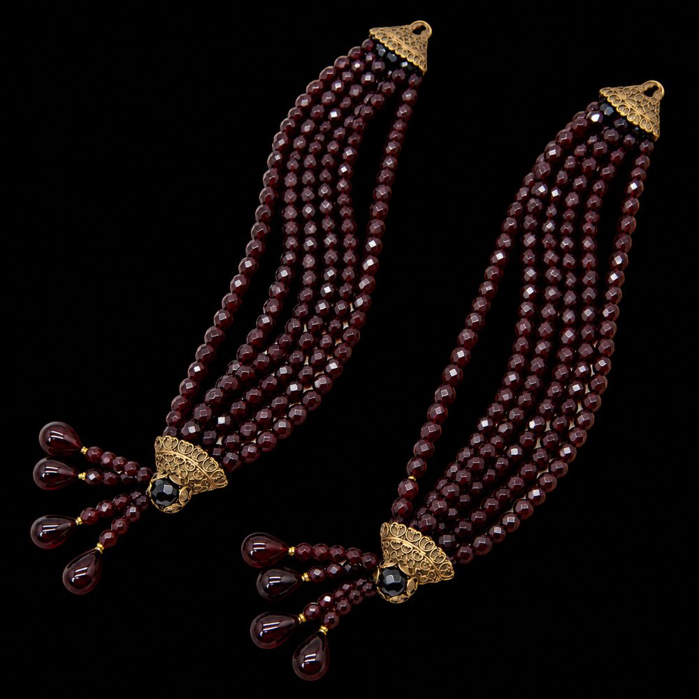 Vintage Dior Poison Garnet Cuffs
