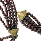 Jennifer Gibson Jewellery 2285 (3) Vintage Dior Poison Garnet Cuffs