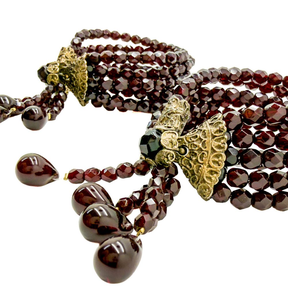 Vintage Dior Poison Garnet Cuffs