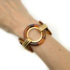 Jennifer Gibson Jewellery 2286 (1) Vintage Dior Tortoiseshell Resin Bracelet