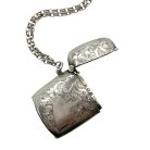 Jennifer Gibson Jewellery 2289 (4) Antique Hallmarked Silver Heart Vesta