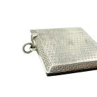 Jennifer Gibson Jewellery 2290 (1) Antique Hallmarked Silver Square Vesta Case