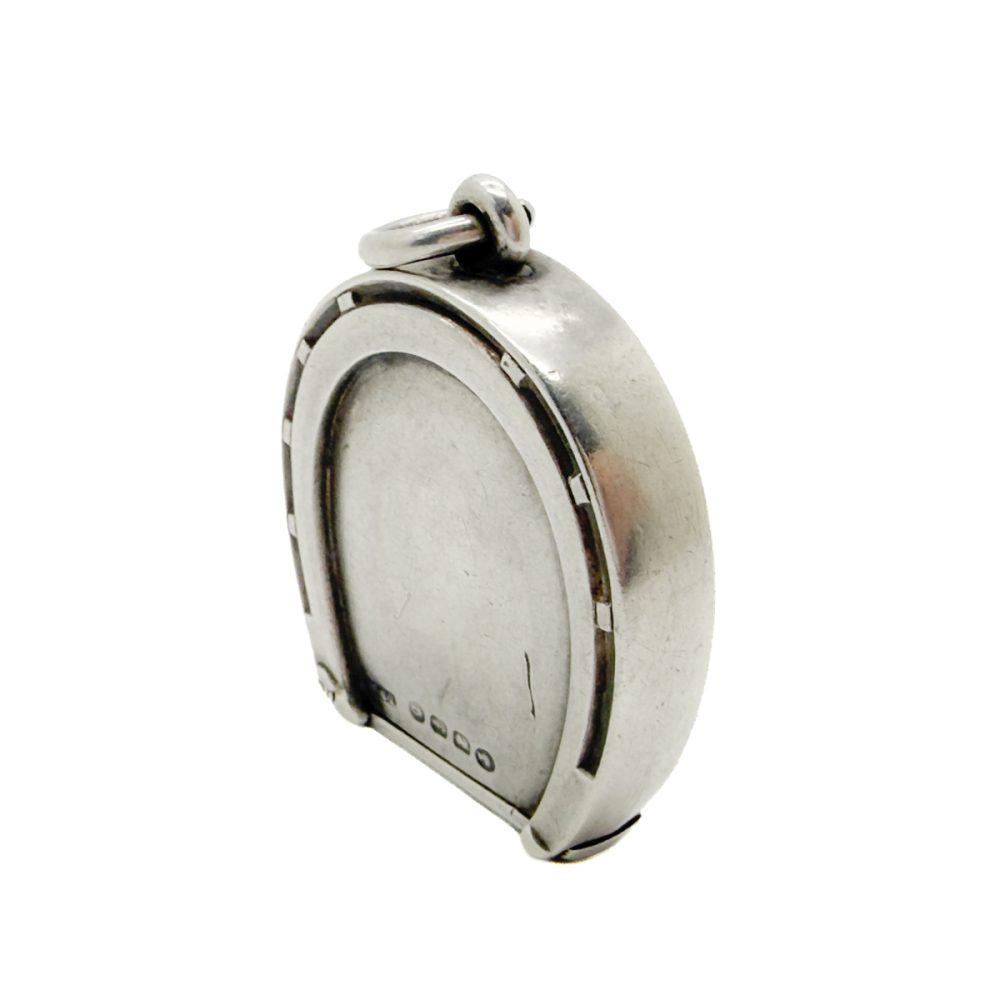 Antique Hallmarked Silver Horseshoe Vesta Case