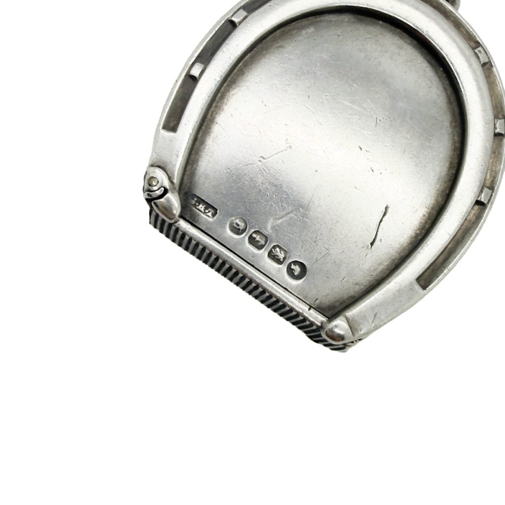 Antique Hallmarked Silver Horseshoe Vesta Case