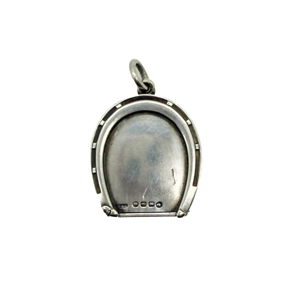Antique Hallmarked Silver Horseshoe Vesta Case