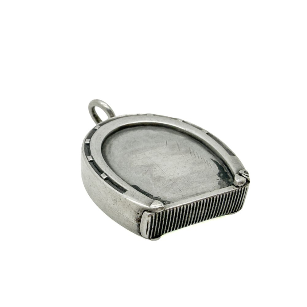 Antique Hallmarked Silver Horseshoe Vesta Case