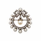 Jennifer Gibson Jewellery 2292 (1) Antique French Silver Belle Epoque Brooch