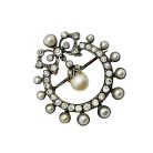 Jennifer Gibson Jewellery 2292 (7) Antique French Silver Belle Epoque Brooch