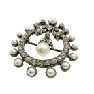 Jennifer Gibson Jewellery 2292 (9) Antique French Silver Belle Epoque Brooch