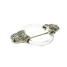 Jennifer Gibson Jewellery 2293 (1) Antique Art Deco Sterling & Glass Brooch