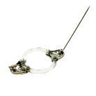 Jennifer Gibson Jewellery 2293 (6) Antique Art Deco Sterling & Glass Brooch