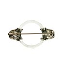 Jennifer Gibson Jewellery 2293 (7) Antique Art Deco Sterling & Glass Brooch